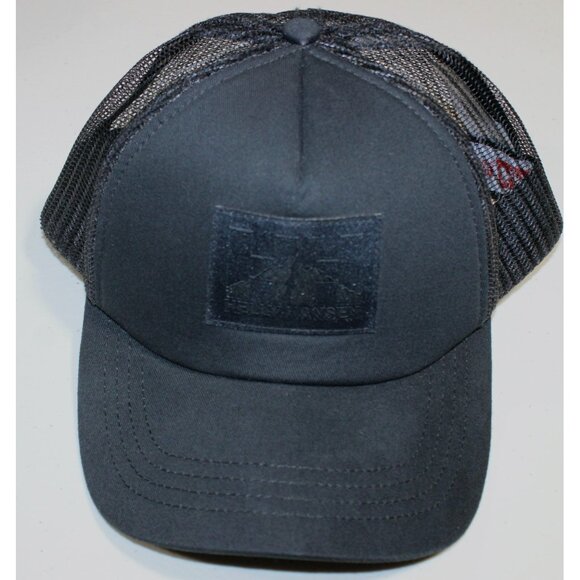 Helly Hansen Nord Mountain Print Trucker Hat Cap Black Snapback One size - Picture 1 of 7